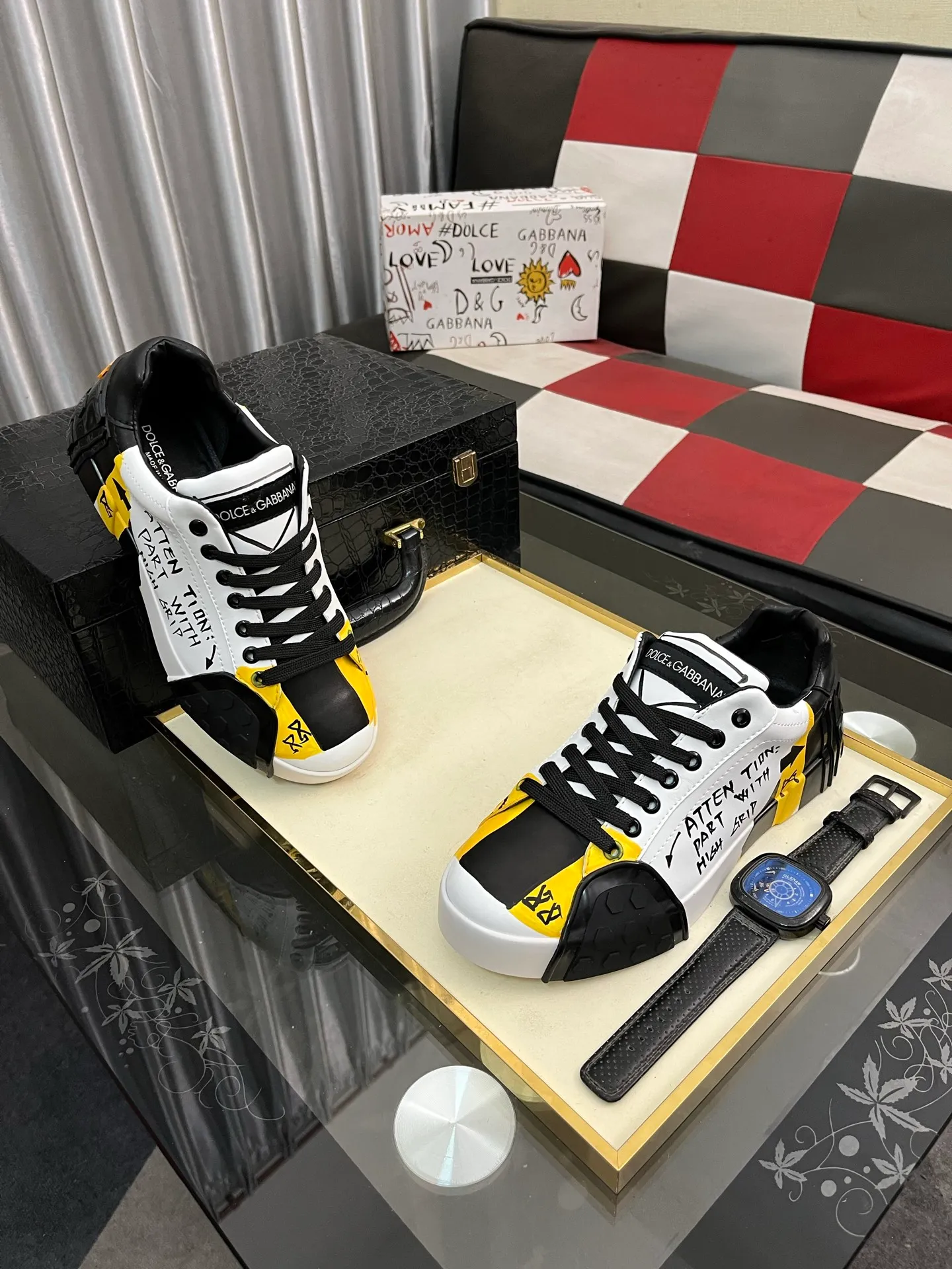 Men's men's shoes💰480⌚️⌚️【DG～】couple casual shoes, on sale simultaneously in 2025z cabinet 🔶Size: 35-46#️⃣ 2 colors 🔜The upper is made of multi-material splicing ➕Mesh lining, comfortable and breathable, sole: original comfortable and wear-resistant outsole, ⚠️Photographed in real life🎬The real thing is better📢📢📢